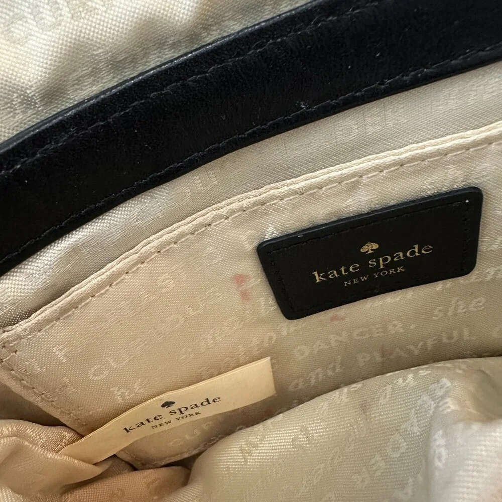Kate Spade Black Leather Mini Crossbody Purse Newbury Lane Sally Bag
